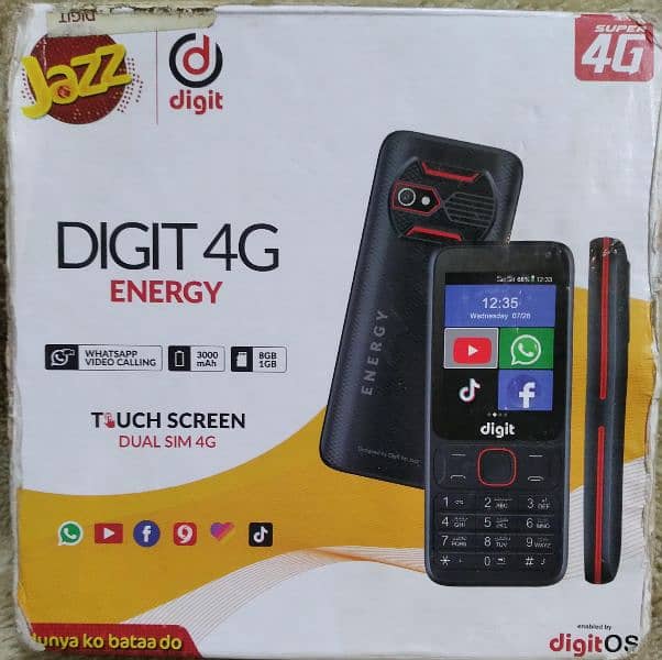 JAZZ DIGIT 4G ENERGY Good Condition Contact Number= 03224381112 0