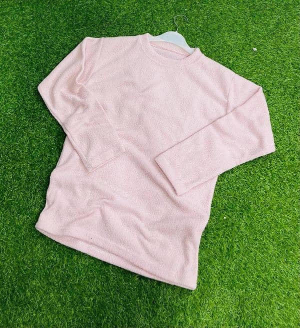 1 Pc Women's Stitched Plain Sweat Shirt 1