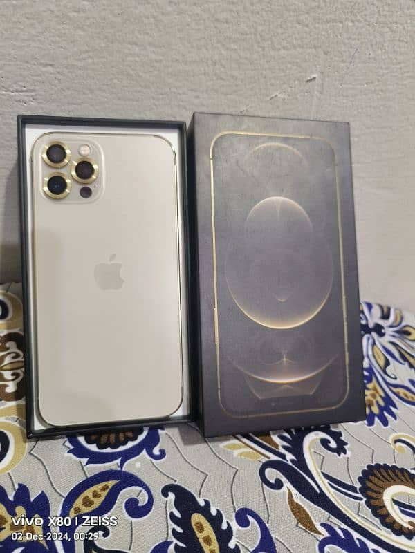 iphone 12 pro gold jv 128gb phone with original box IMEI matched 2