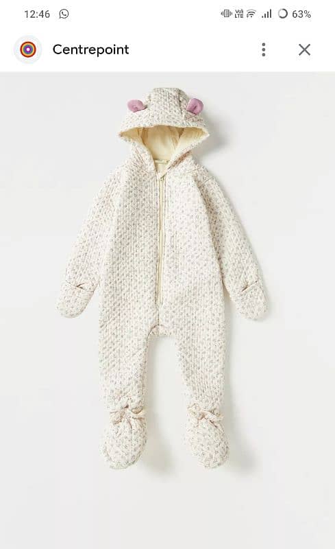 super soft. full heavy covered suit for 1 year baby girl. 4