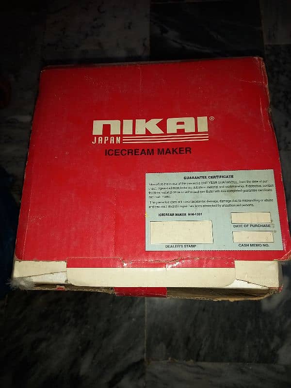 Nikai Japan Iceream Maker 1