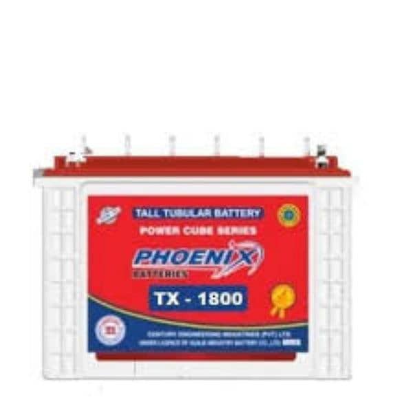 phoenix tall tubular battery tx 1800 0