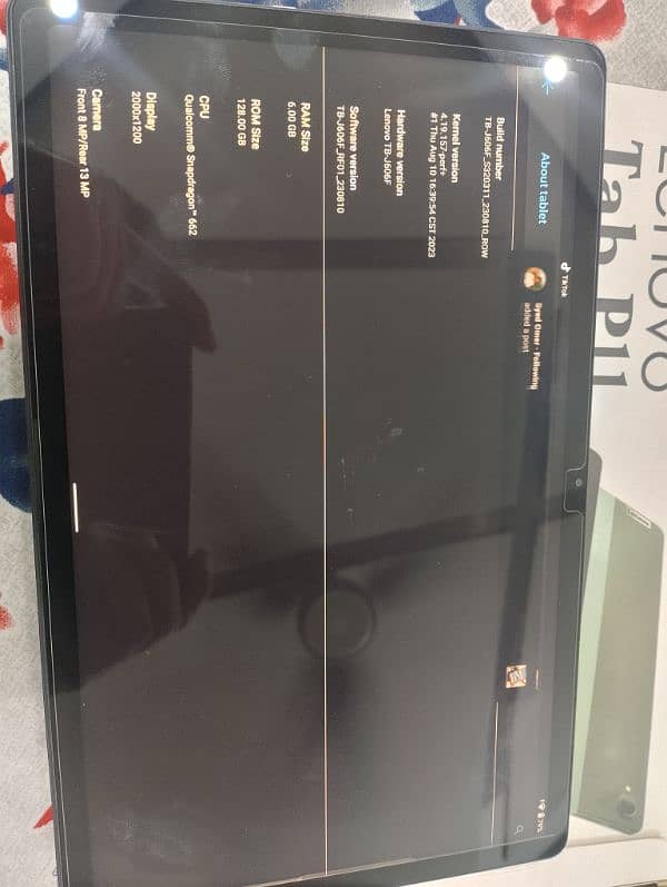 Lenovo p11 Tablet 7