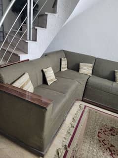 L shaped 6 seater sofa