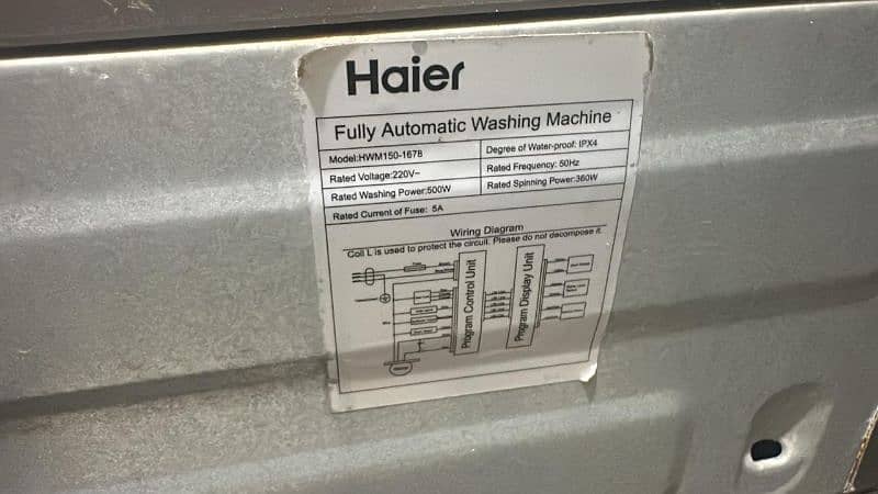 haier large automatic washing machine 2