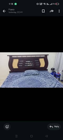 Bed with mattress for sale