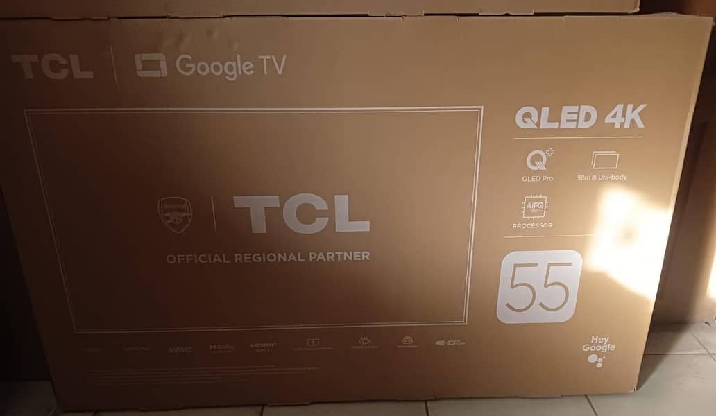 TCL 55' 4K QLED Google TV (company packing) 0