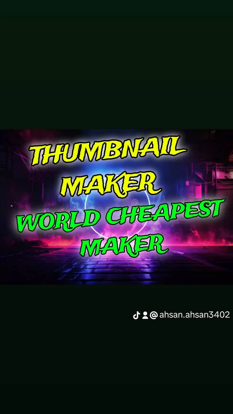 Cheapest thumbnail maker only 100 rupees 0