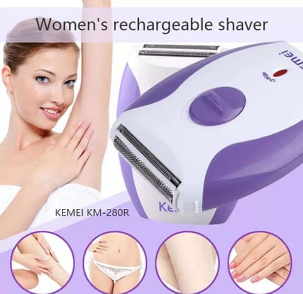 Kemei KM-280R Hair Removal Shaver for Women 0