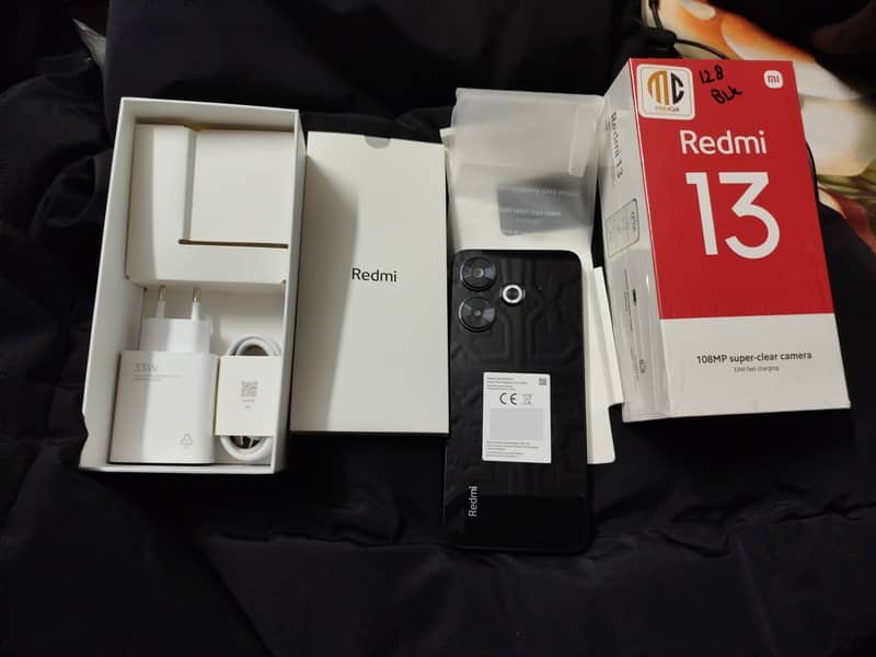 Redmi 13 Midnight Black 8GB RAM 128GB ROM For Sale 10/10 Condition 8