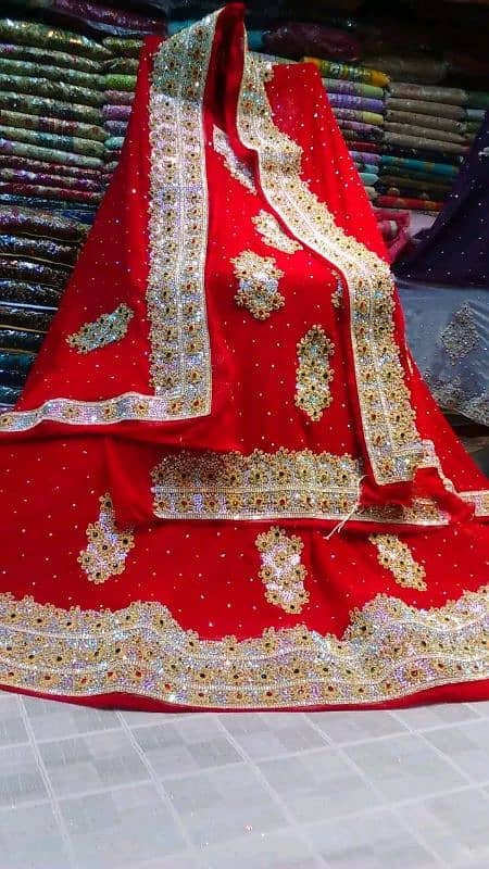 unstiched bridal shrara nd maxi availbale 03048360651 1