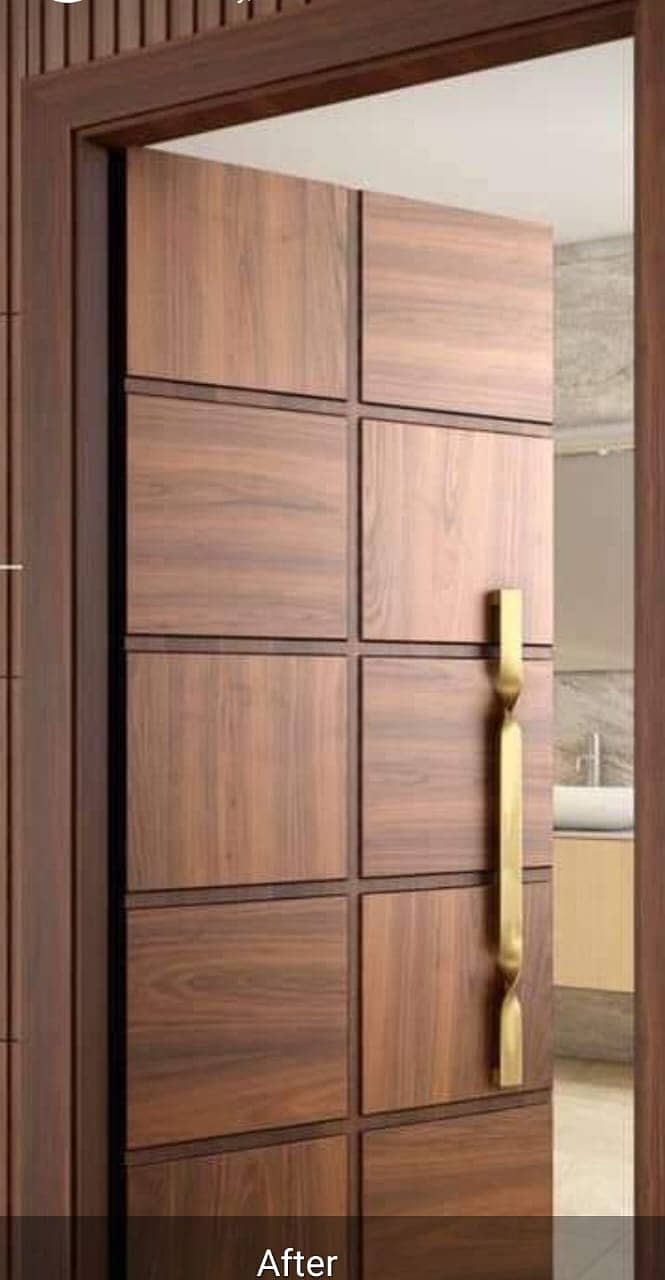 Elegant Wooden Doors and Steel Frames 5