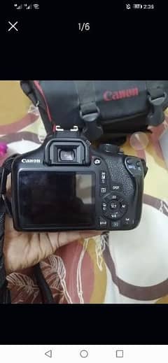 Canon 1300d with 2 lens 18-55 and 75-300mm