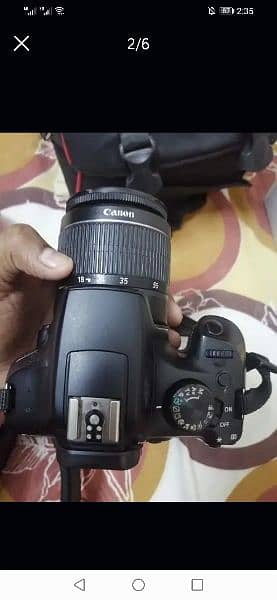 Canon 1300d with 2 lens 18-55 and 75-300mm 1