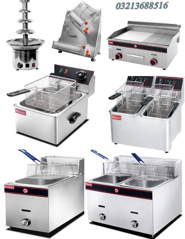 Commercial fryer hot plat preptable electrical & gas pizza oven 0