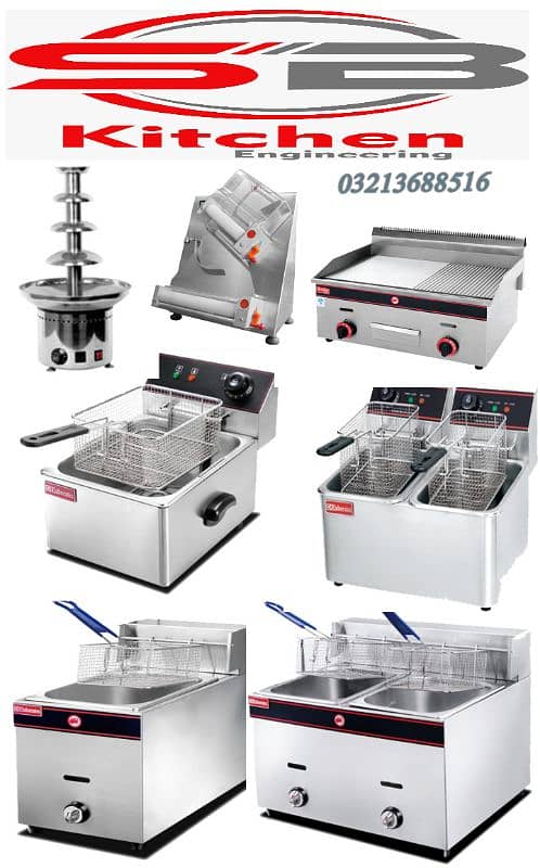 Commercial fryer hot plat preptable electrical & gas pizza oven 1