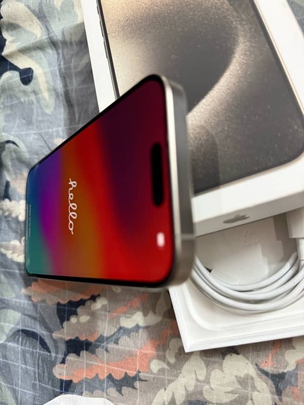 iPhone 15 pro 128k non pta . bought in April USA model 4