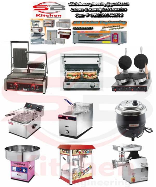 Commercial fryer gas & electric pizza ven hot plat dough mixer etc 4