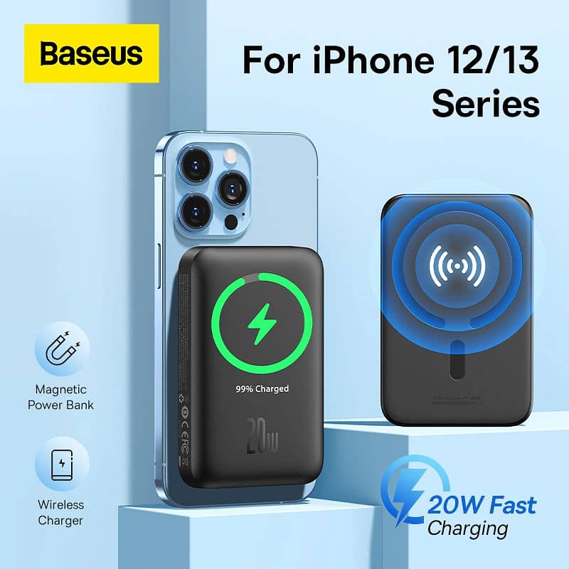 Baseus Magnetic Mini Wireless Fast Charge Power Bank 10000mAh 20w 7