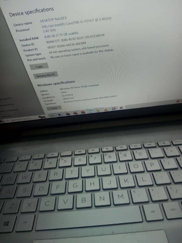 Hp core i5 11th generation urgent sale one hand use 1