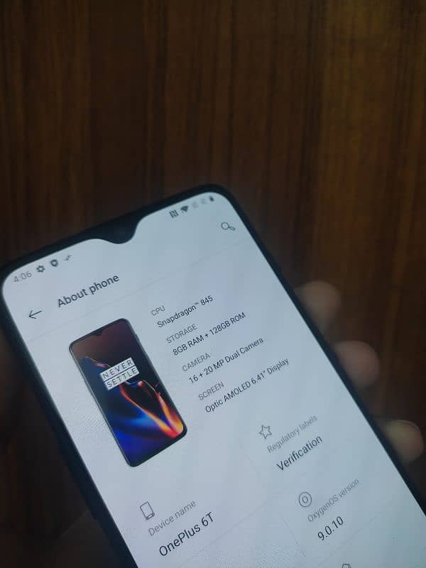 OnePlus 6T (8/128) GB In-Display Fingerprint 3