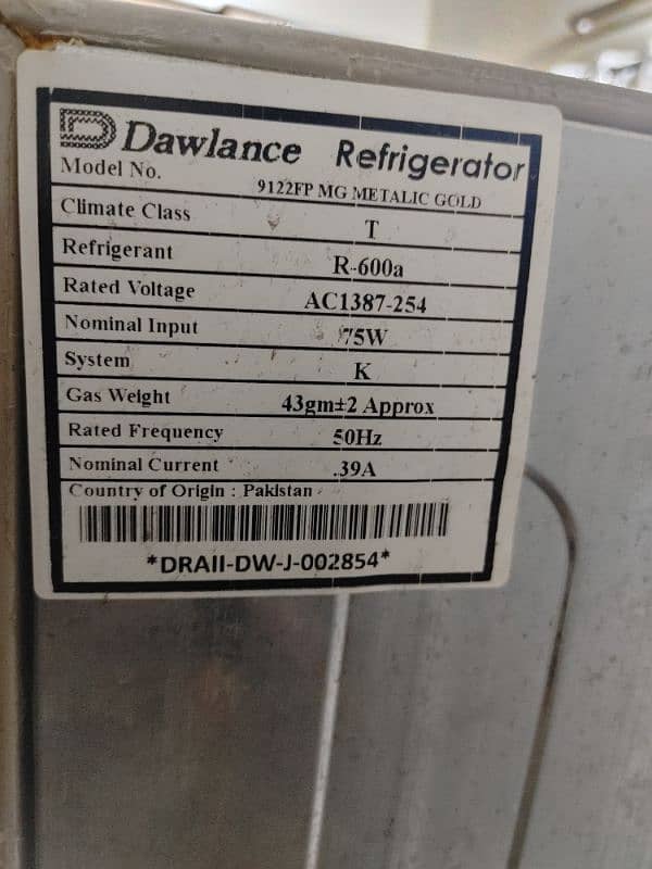 Dawlence Fridge 0