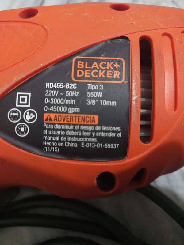 Black decker drill maching 550w for sale 10 by 10 1