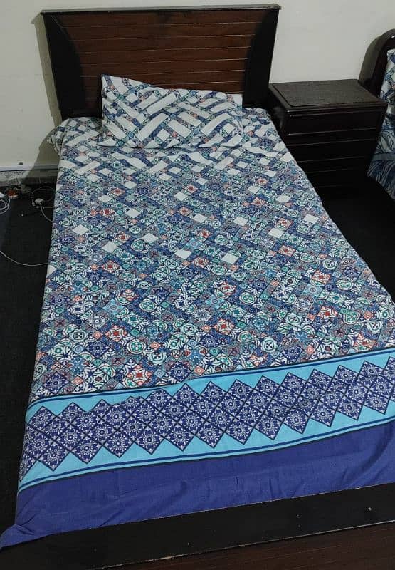 Single Wooden Bed for sale 0