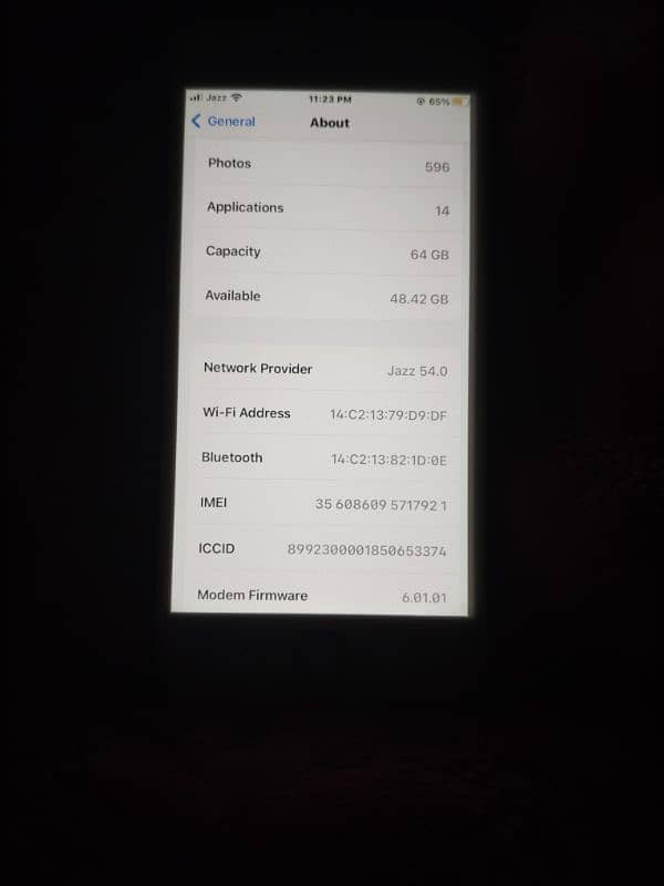 iPhone 8 64gb back chng battery chng Baki totally orgnal r only mbile 7