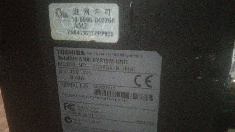 Toshiba laptop 3