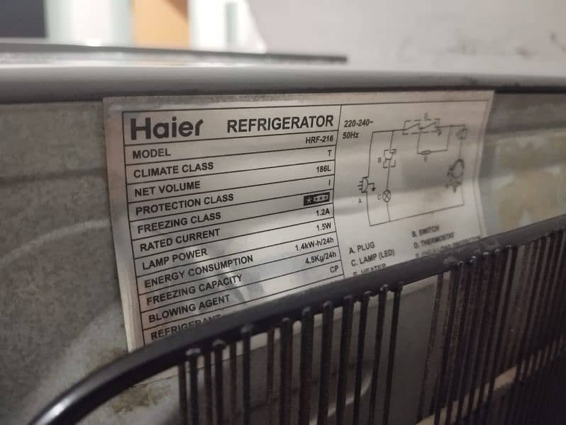 Haier HRF 216 Glass door refrigerator 6