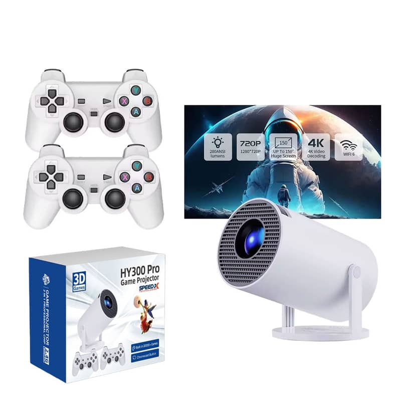 Speed-x HY300 Pro Plus Game Console Android Mini Projector 0