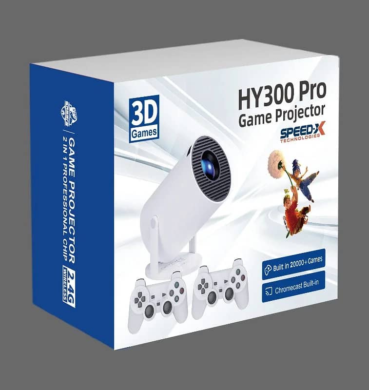 Speed-x HY300 Pro Plus Game Console Android Mini Projector 8