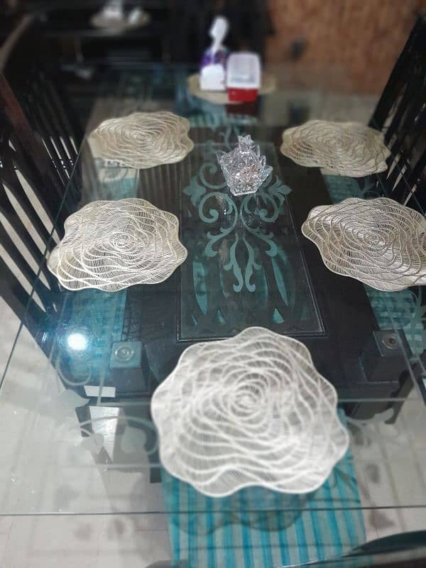 Dining Table with Glass Top 4