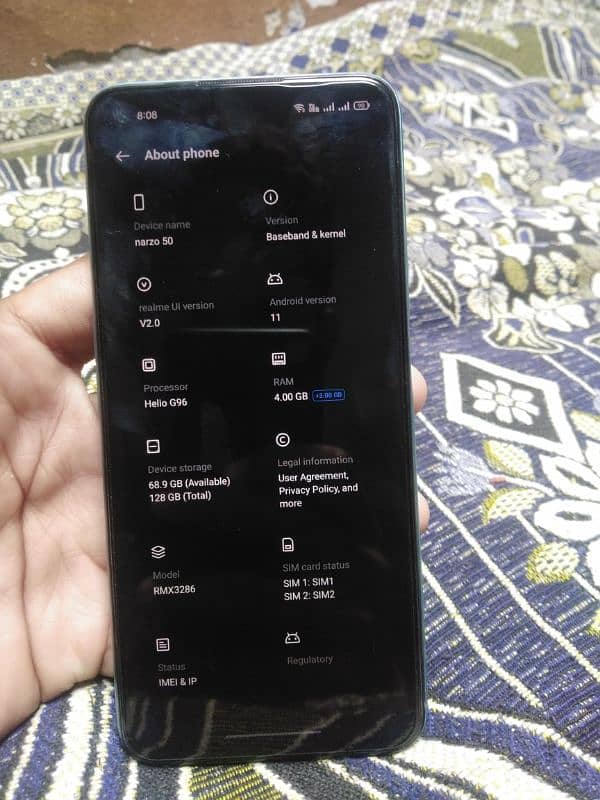 realme 4 rom 128gb memorey 4