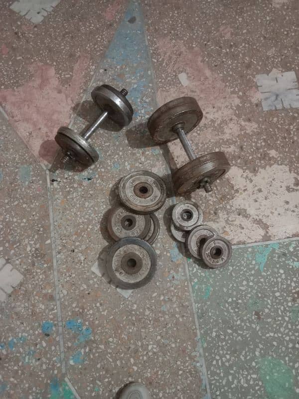 chrome plate dumbell 0