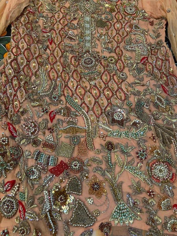 embroidered crinkle chiffon suit 13