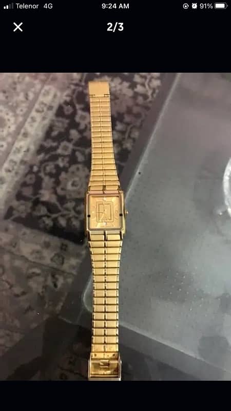 swister gold plated watch 1