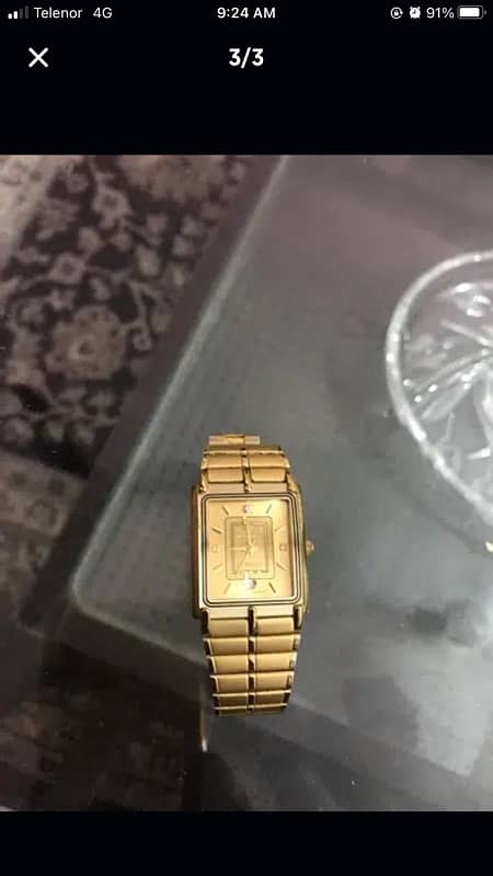 swister gold plated watch 3