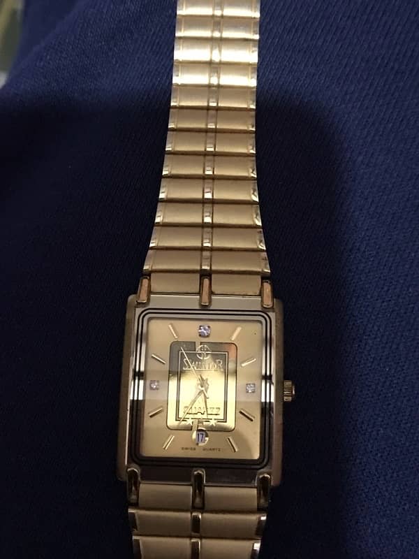 swister gold plated watch 5