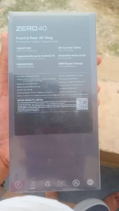 infinix zero 40 box pack 1