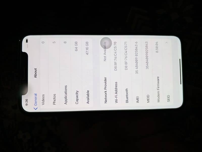 I phone X  64 Gb battery interlink new lagai hai  Baypass 0