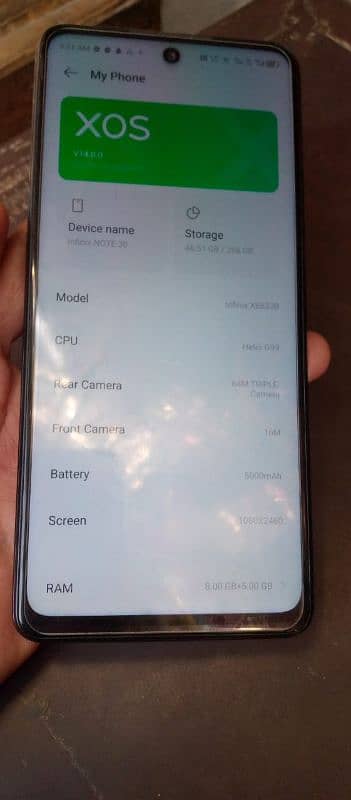 infinix note 30 with out box 10 by 10 cunditon 1