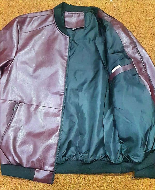 NEW IMPORTED LEATHER JACKET FOR MEN XXL 1