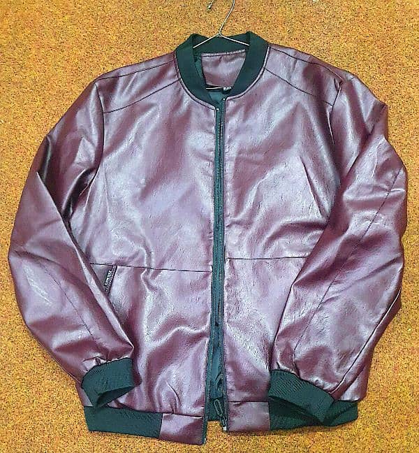 NEW IMPORTED LEATHER JACKET FOR MEN XXL 2