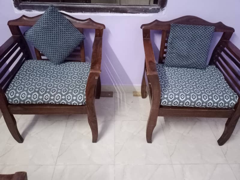 Wooden sofa set 1