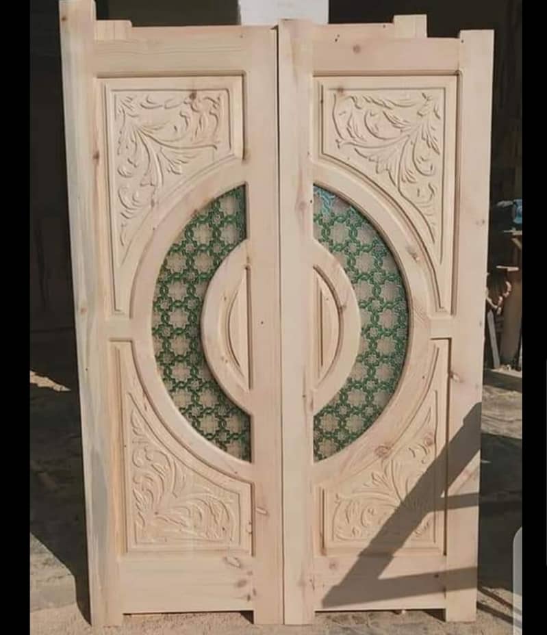 Solid wood Doors/لکڑی کے دروازے All type Of Doors, LifeTime Warranty 14