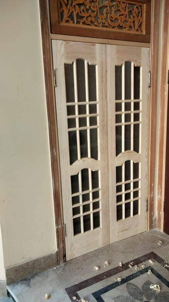 Solid wood Doors/لکڑی کے دروازے All type Of Doors, LifeTime Warranty 3