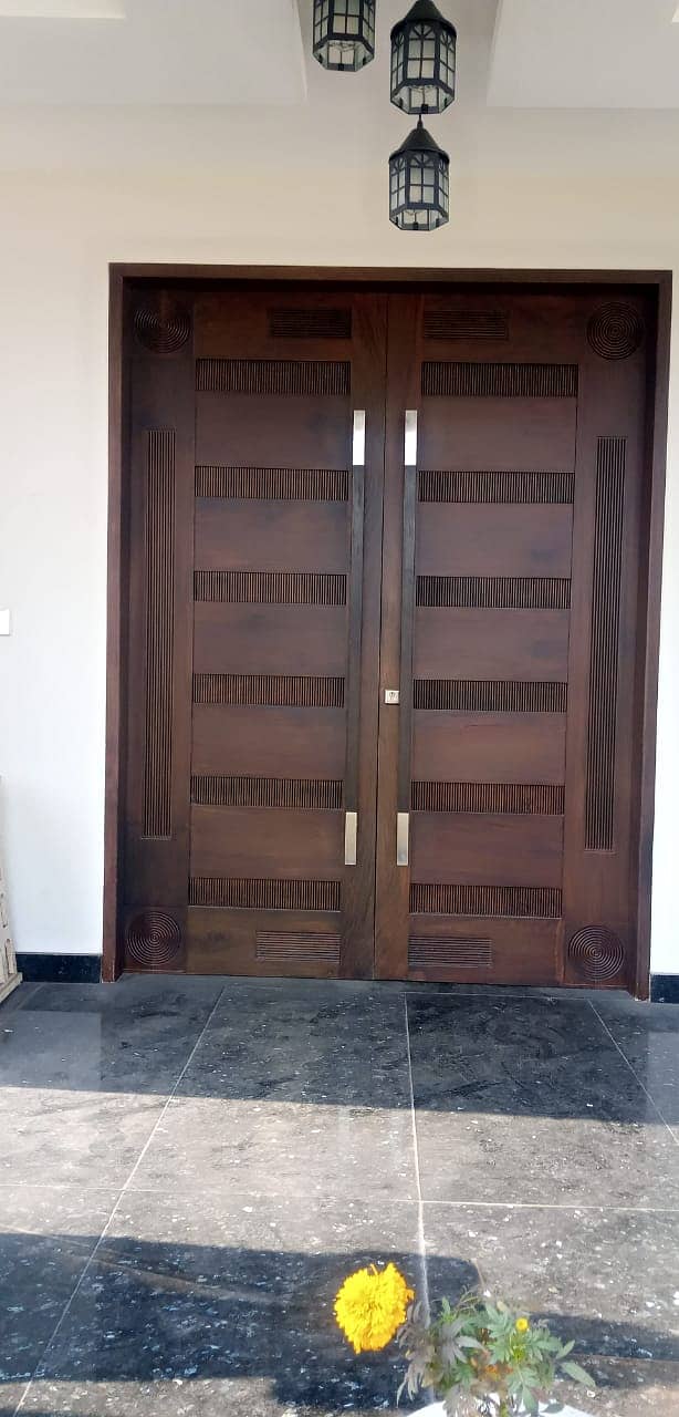 Solid wood Doors/لکڑی کے دروازے All type Of Doors, LifeTime Warranty 16