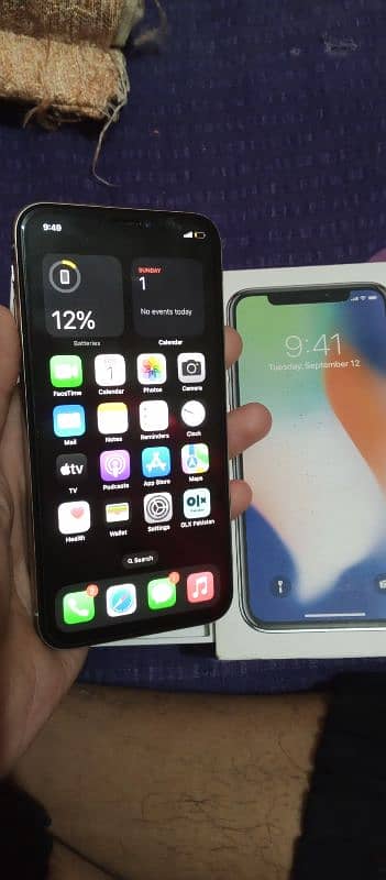 iphone x "pta approved" "with box" exchange possible 3